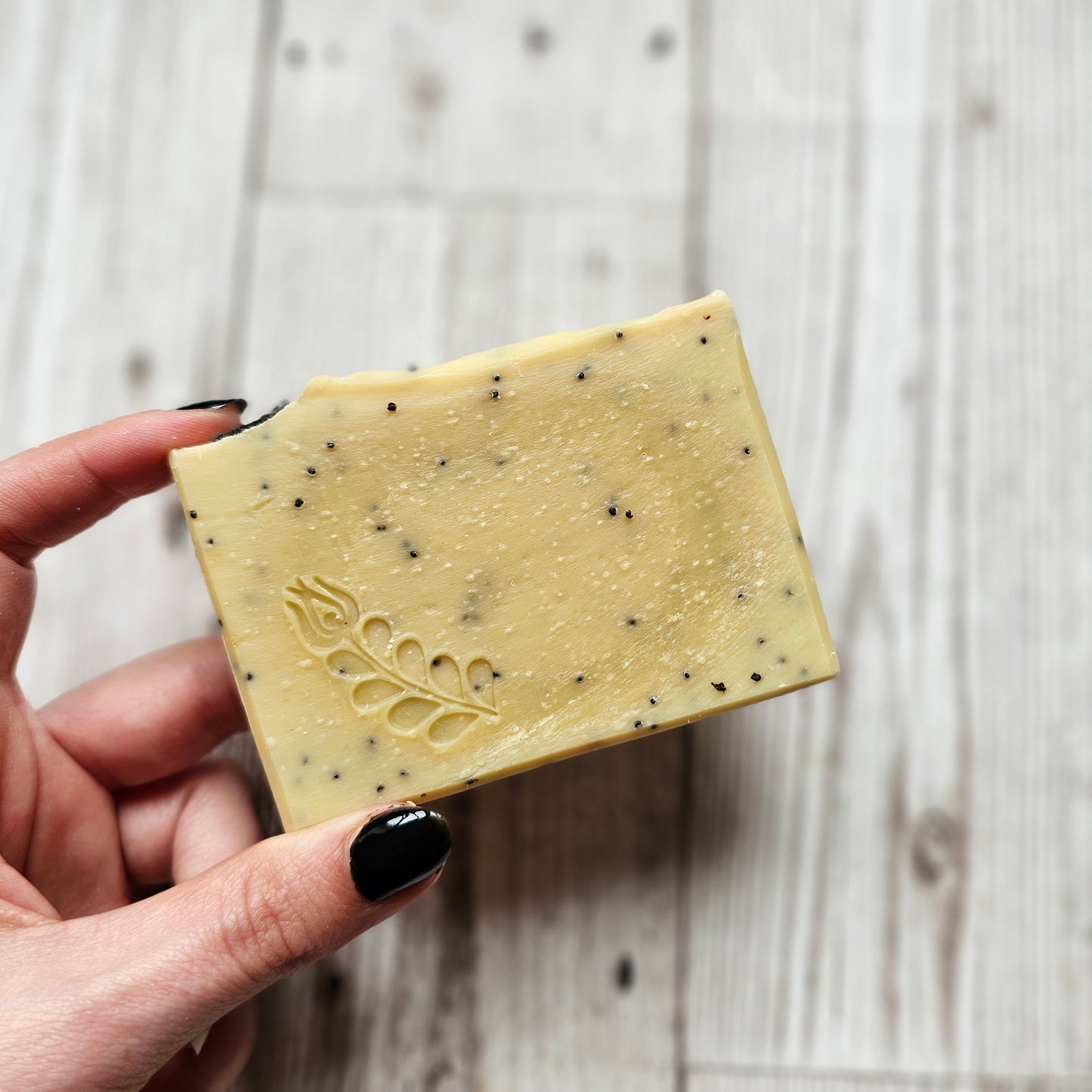 poppy seed vegan soap