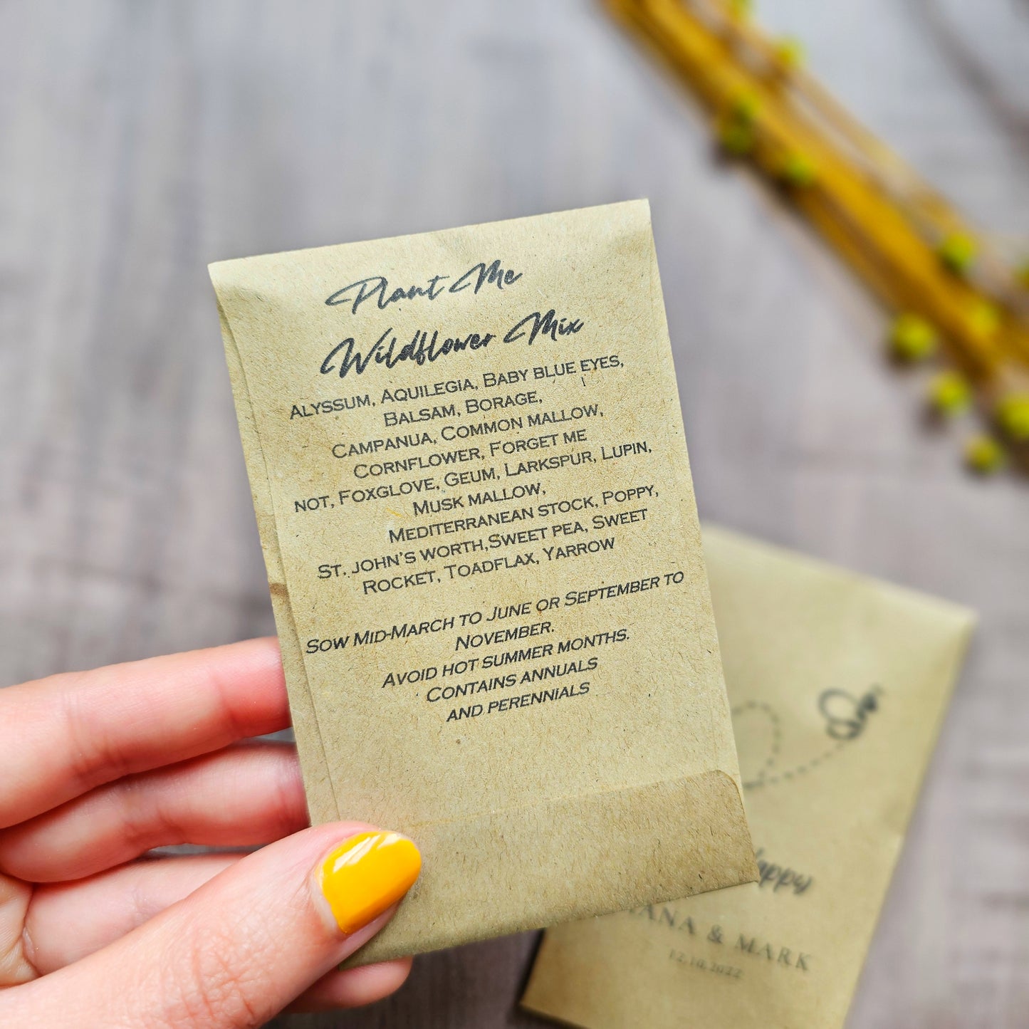 Wildflower Seed Wedding Packets