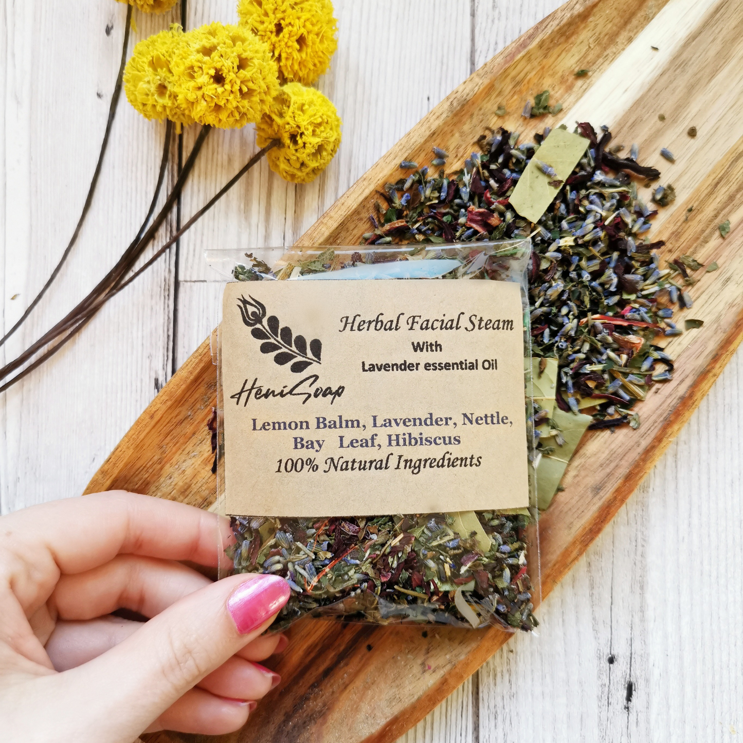 lavender herbal steam