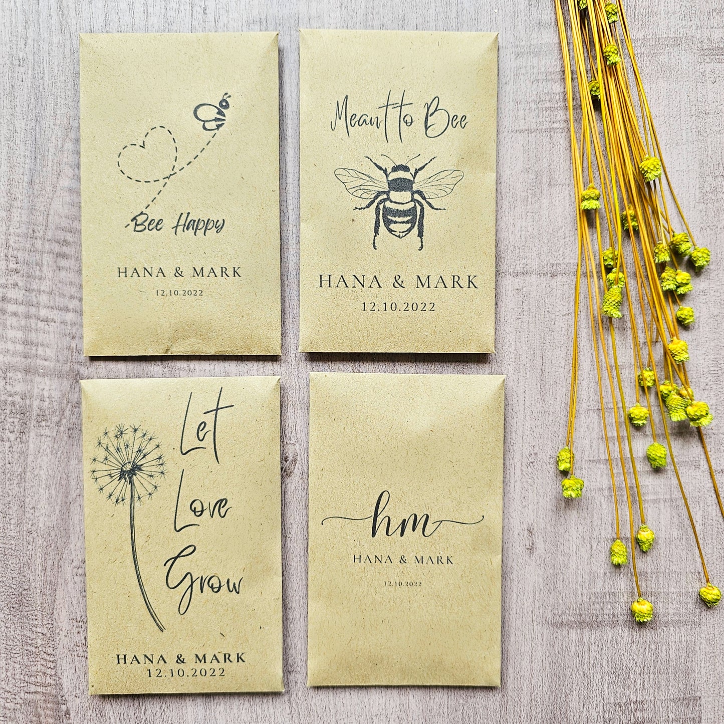 Wildflower Seed Wedding Packets
