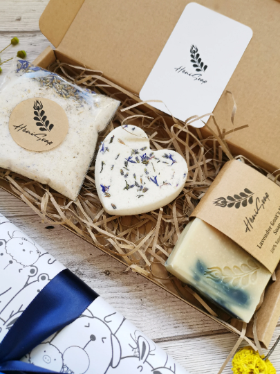 Bath Salt with Bath Bomb and soap