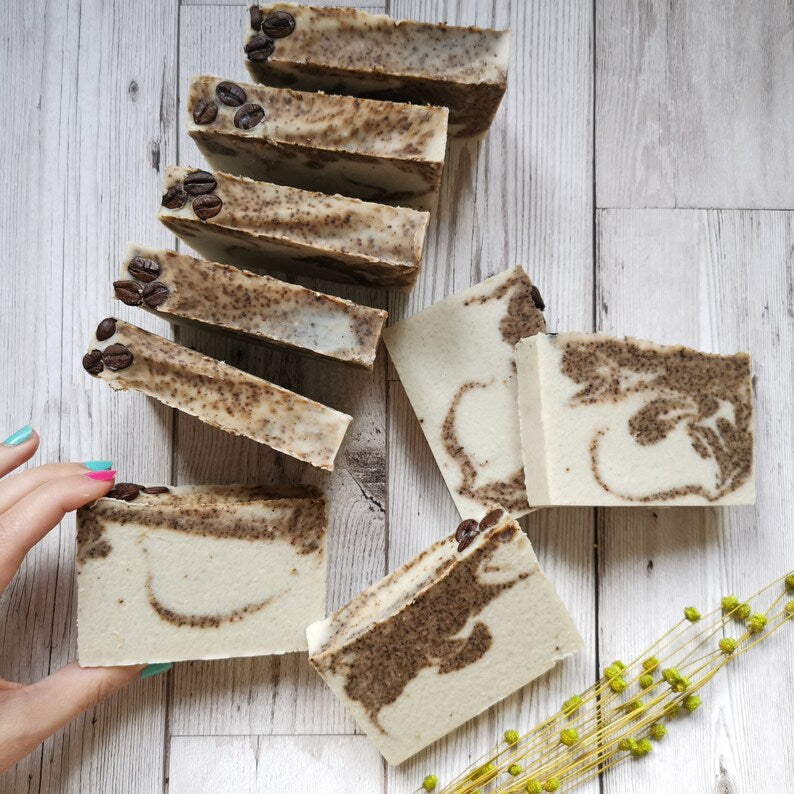 Coffee Exfoliation Goat's Milk Soap Loaf 1 kg