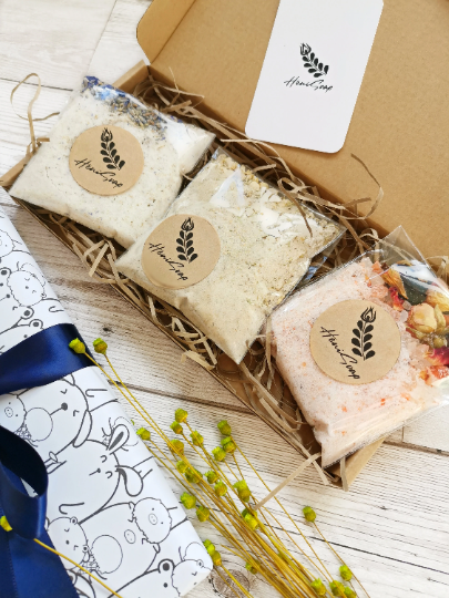 Relaxing Bath Salt Packets Set