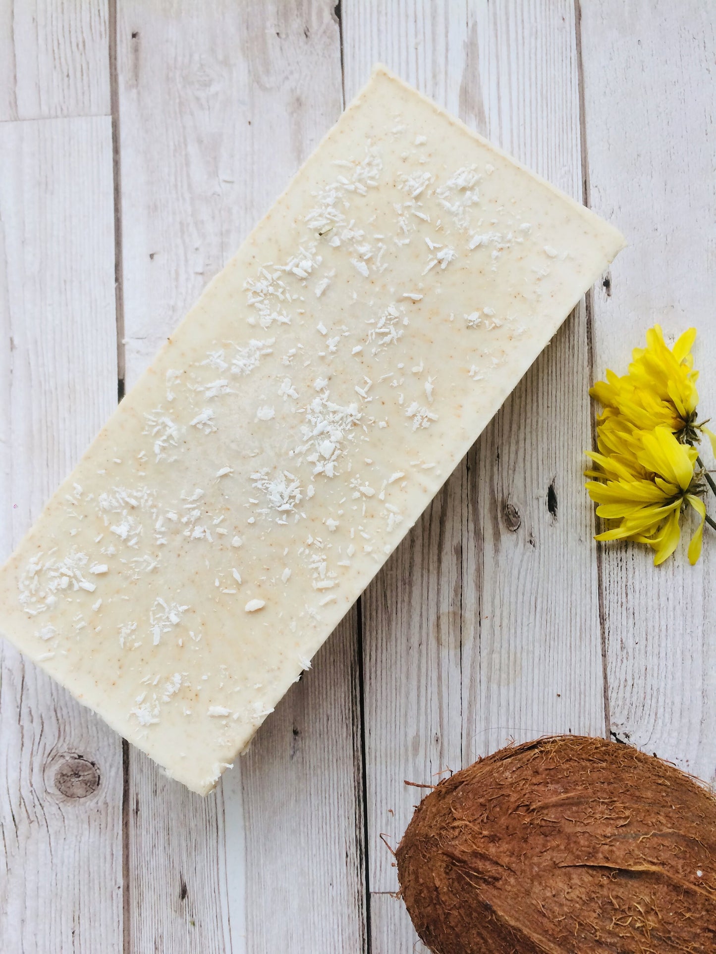 Banana & Coconut Goat's Milk Loaf Soap 1kg