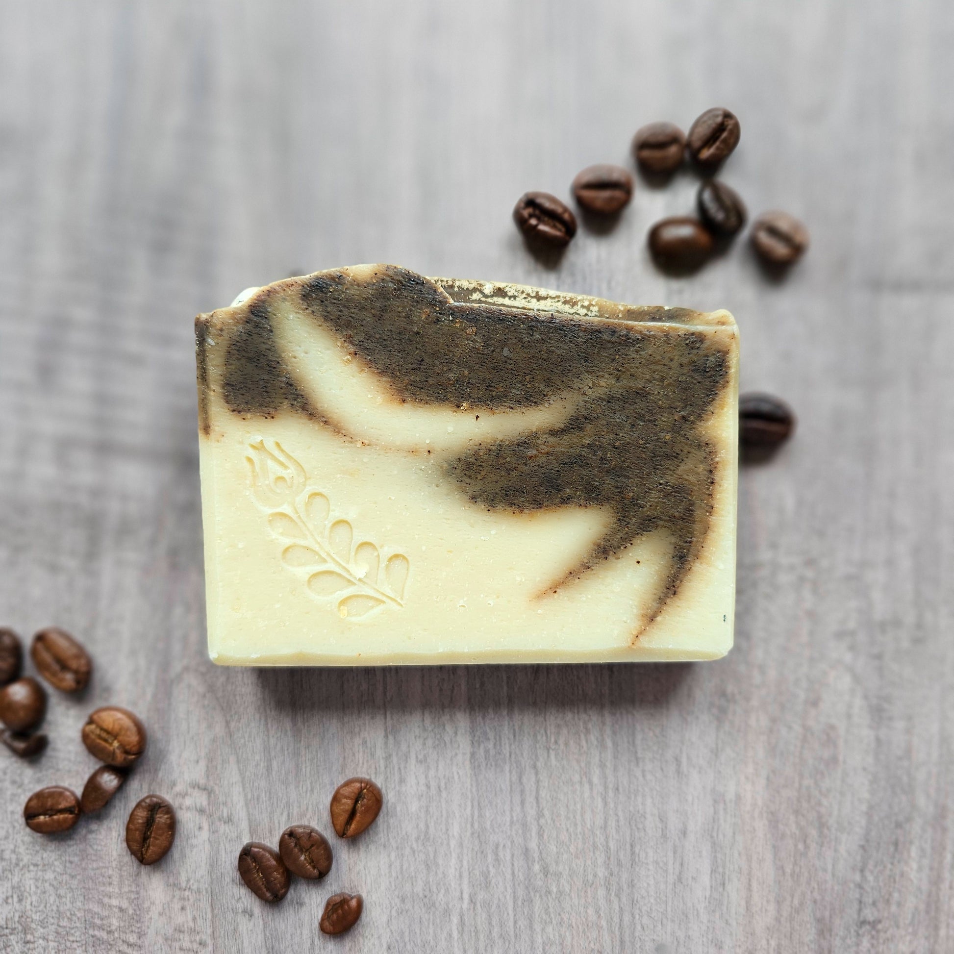 coffee exfoliating handmade soap